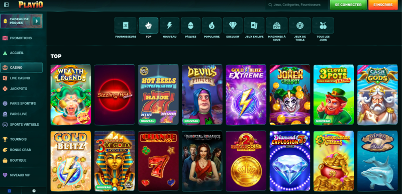 Jouez sur Playio Casino – site sous licence pour joueurs français